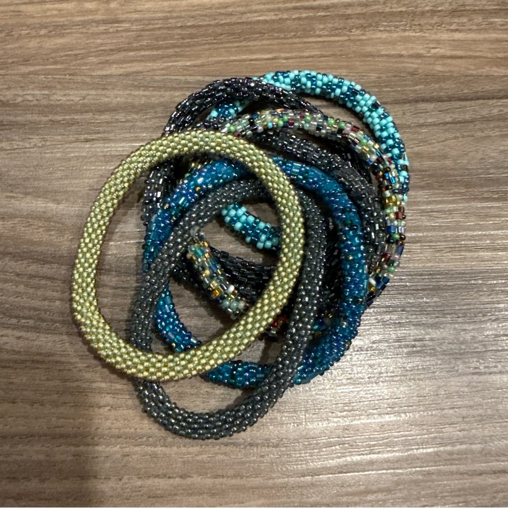 7pc Beaded Bracelet Stack - image 1